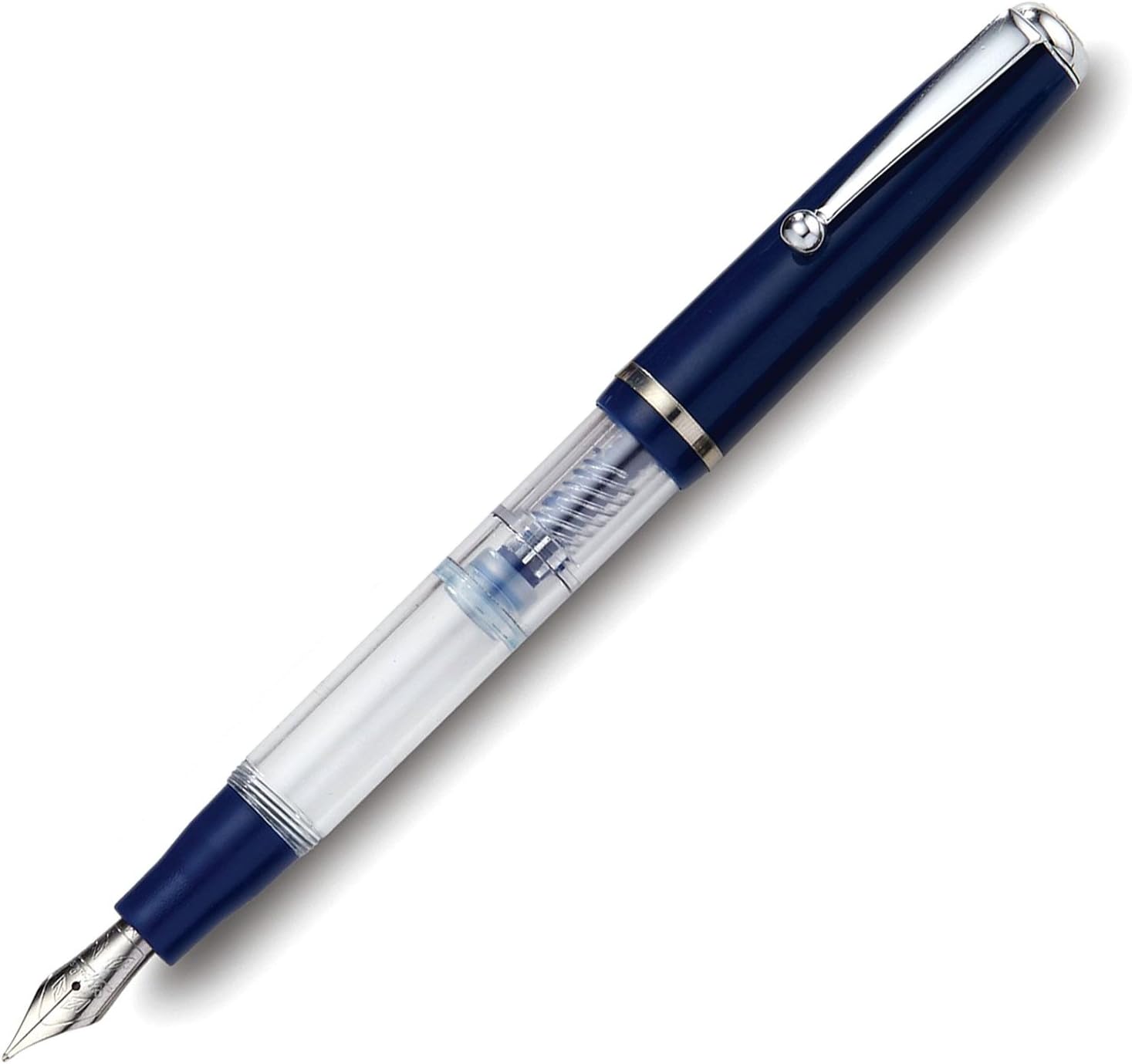 Stipula Splash Piston Fountain Pen, Navy Blue, V Flex Nib by Stipula