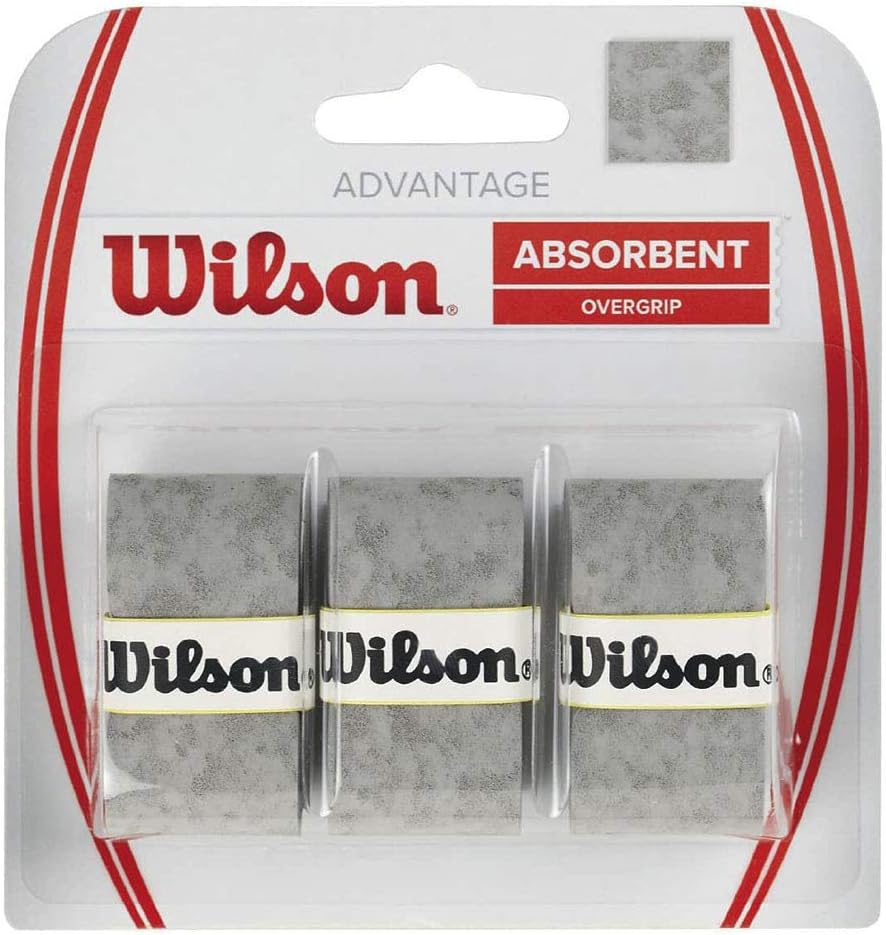 Wilson Advantage Tennis Racquet Over Grip (Pack of 3), Black : Tennis Racket Grips : Sports & Outdoors