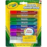 Crayola Washable Glitter Glue, Assorted Colors 9 ea (Pack of 3)
