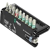 Wera BC 10/9 Stainless Rapidaptor Bit-Check Set (PH/PZ/TX), 10-Piece