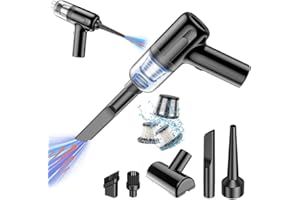 BOHISEN Vortix Car Vacuum Cleaner Cordless 12000PA High Power Brushless Motor Wireless Handheld Car Vacuum Cleaner with Washable Filters for Car Home Office Pet (Black)