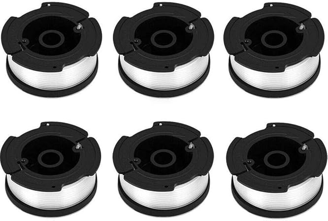 AMACOAM Fadenspule für Black & Decker Trimmer Spulen 6 Stück