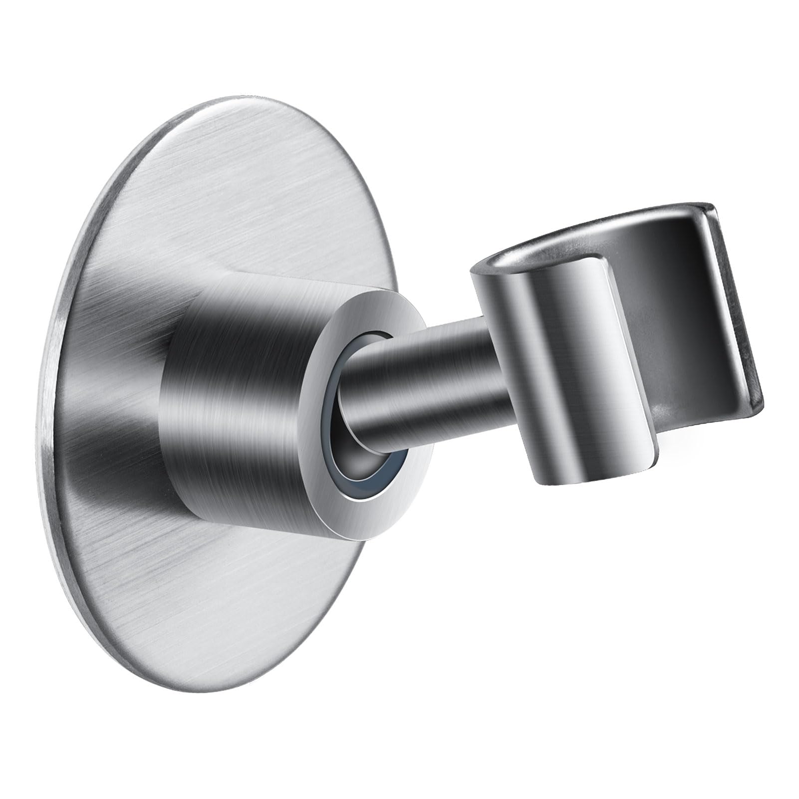 simpletome Shower Head Holder Adhesive Adjustable Bracket Wall Mount SUS304 Stainless Steel (Silver)