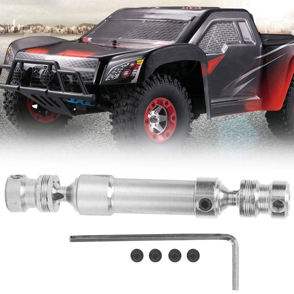 Drfeify 1/12 CVD Rear Drive Shaft Metal Vehicle Parts Compatible with 12428 12423 RC Model Car Accessory (Silver)