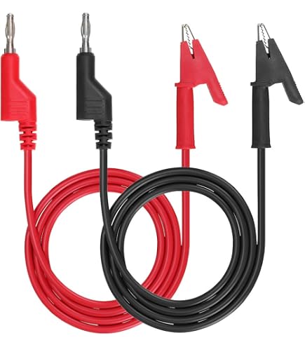 Sumnacon Dual Ended Crocodile Alligator Clips, 15A Test Lead Wire
