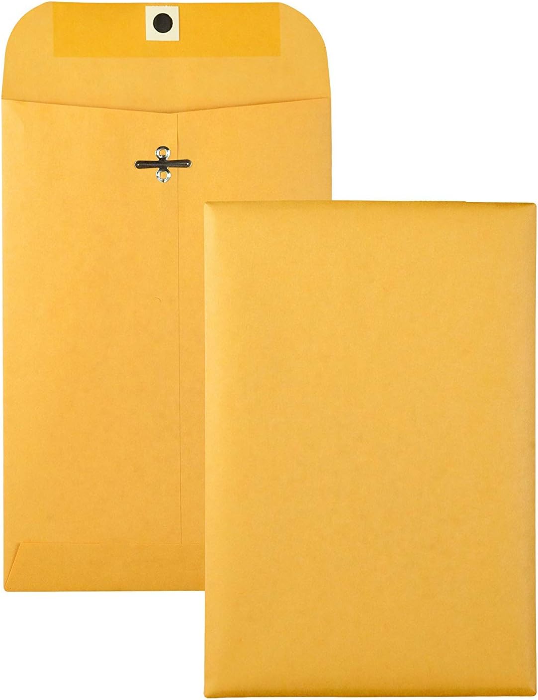 Brown Kraft Catalog Clasp Envelopes with Clasp Closure & Gummed Seal, 28lb Heavyweight Paper Envelopes, Great for Filing, Storing Or Mailing Documents, 25 Envelopes (10 x 13 inches) : Office Products