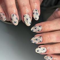Amazon.com: AkiliBIELY Almond Press on Nails Short Medium Cat Eye ...