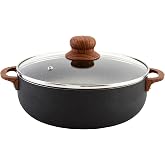 Imusa Stone Caldero, 6.9 Quart, Black | Cooking Pot, Ideal for Rice and Stews, Great for Family Meals