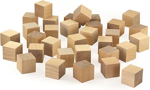 raw wood blocks
