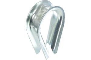 GOLBERG G Golberg Wire Rope Thimbles - Zinc Plated - (2 Pack, 1/2-Inch)