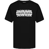 Calvin Klein Boys' Short Sleeve Graphic Crew Neck T-Shirt, Comfortable, Relaxed Fit