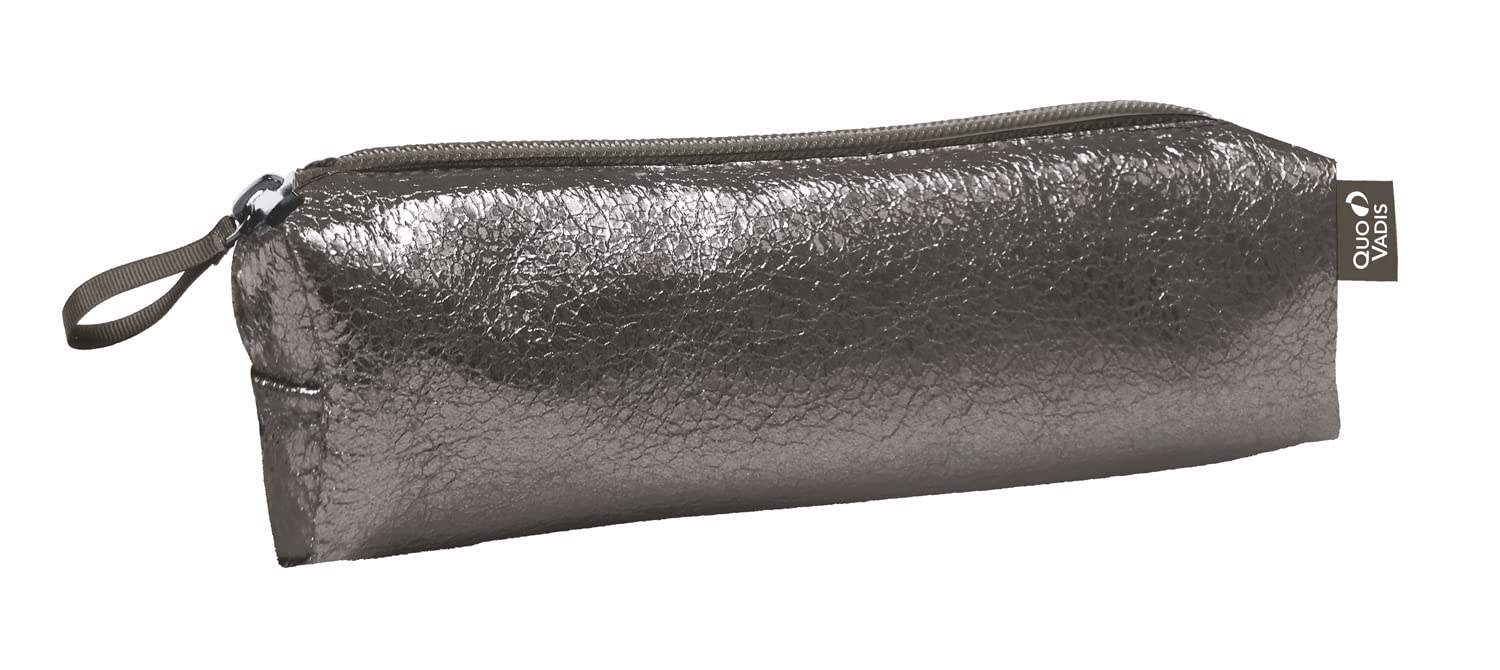 Quo Vadis Thelma Mini Pencil Case 19 x 4.8 x 4.8 cm Grey