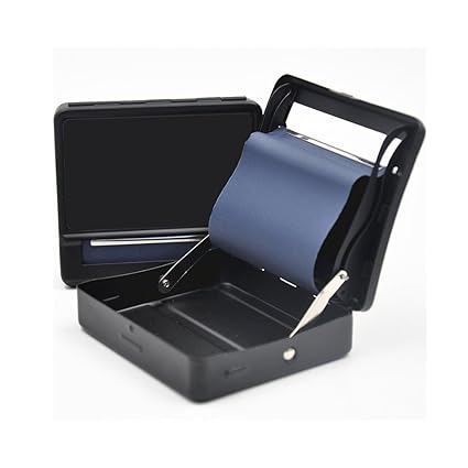 The Best Kingdom Cigarette Rolling Machine - Zigarettendrehmaschine Zigarettenfertiger,7cm (Schwarz)