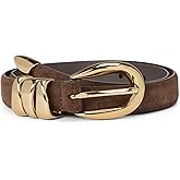 Madewell Women's Triple Metal Keeper Suede Belt