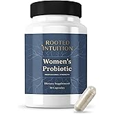 Rooted Intuition Women’s Probiotic | Targeted L. reuteri RC-14 & L. rhamnosus GR-1 for Vaginal and Urinary Tract Balance | Non-GMO Gluten Free | 30 Capsules