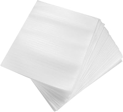 TOYANDONA 100PK Cushion Foam Pouches 7.8x9.8in Thick Wrap for Dishes Plates