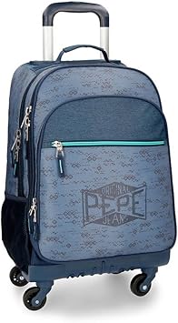 mochila ruedas pepe jeans