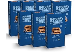 NATURE'S BAKERY Nature’s Bakery Whole Wheat Fig Bars, Blueberry, Real Fruit, Vegan, Non-GMO, Snack bar, 7 boxes with 12 twin packs (84 twin packs)