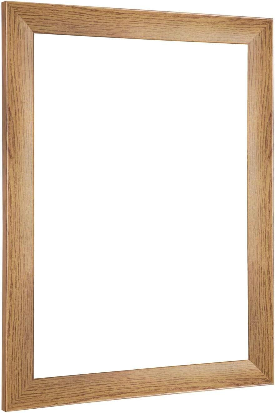 NiRa35-Top Picture Frame 14.7 x 38.5 inch (37.5x98 cm) in Oak Rustic Colour with Anti-reflection Acrylic Glass