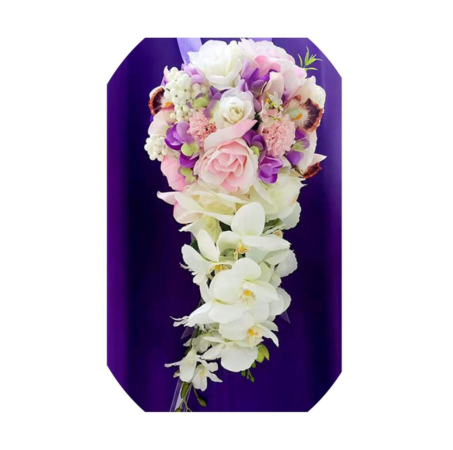 Amazoncom Blue Waterfall Wedding Bouquets Silk Flower