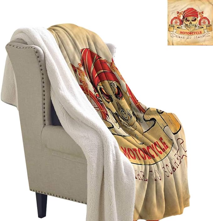 Beihai1Sun Manly Light Thermal Blanket Spooky Racer Motorcycle Throw Blankets 60x78 Inch Amazon