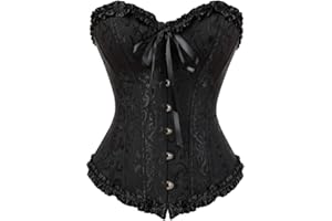 Grebrafan Plus Size Overbust Corset Classic Bustier Bodyshaper Top