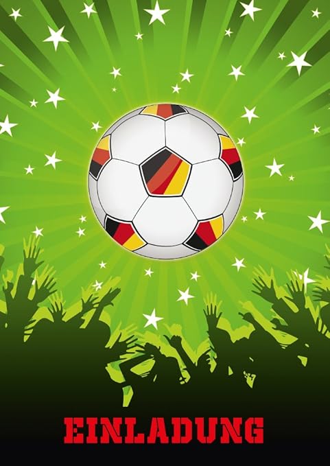 Calcio Di Inviti Set 2 11 Biglietti D Invito Di Calcio