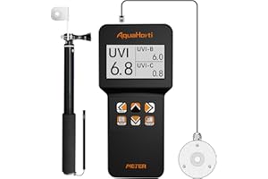 AH-UVCBA Light Meter,Test the UV Index of UVB | UVC,Irradiance Intensity of UVC and UVA.Record the w/m² Distribution of UVC-U