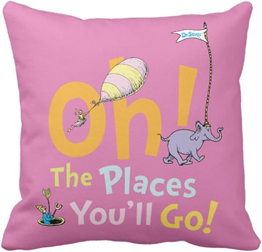 Amazon Com Emvency Throw Pillow Cover Youll Dr Seuss Oh The