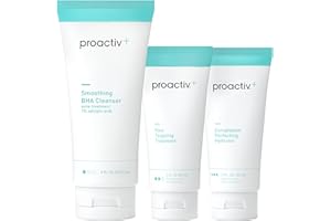 Proactiv+ 3 Step Advanced Skincare Acne Treatment – Salicylic Acid Face Wash, Benzoyl Peroxide Pore Minimizing Treatment, and Salicylic Acid Hydrating Moisturizer - 90 Day Complete Acne Skin Care Kit