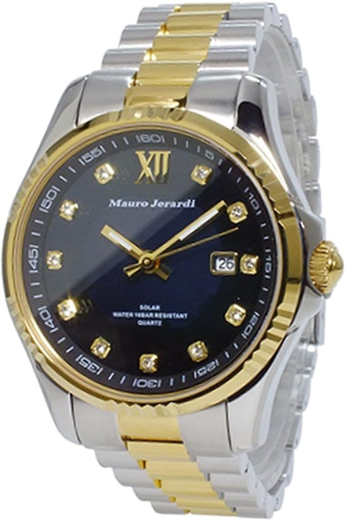Amazon Co Jp Mauro Jerarudyi Mauro Jerardi Italy Watch Solar Mj037 2 Black Men Wrist Watches