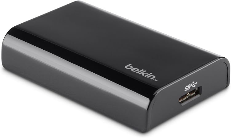 Amazon Com Belkin Usb 3 0 To Dvi Adapter For Ultrabooks And Tablets Computers Accessories