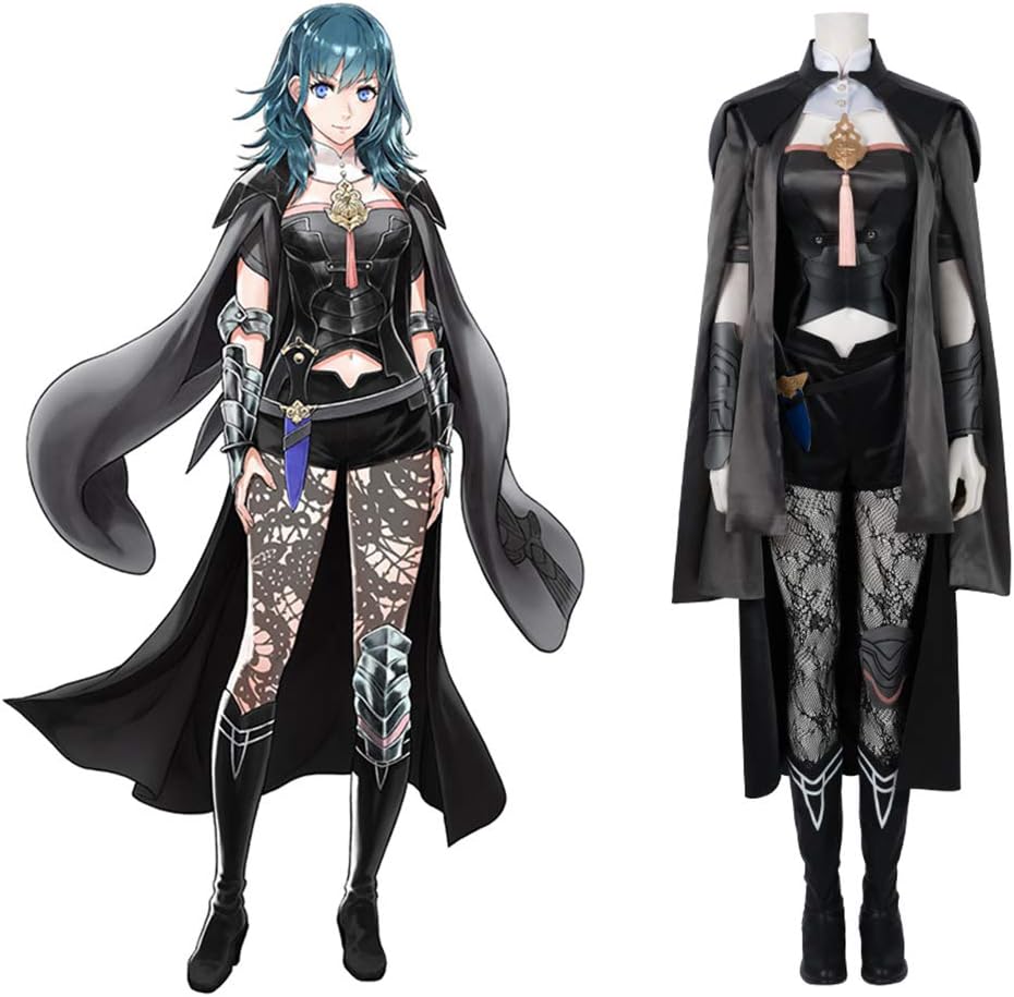 Rubyonly Fire Emblem Cosplay Halloween Costume for Women Adult Fire Emblem ThreeHouses Byleth Beres Anime Outfit,Fullsetnoshoes,XXXL