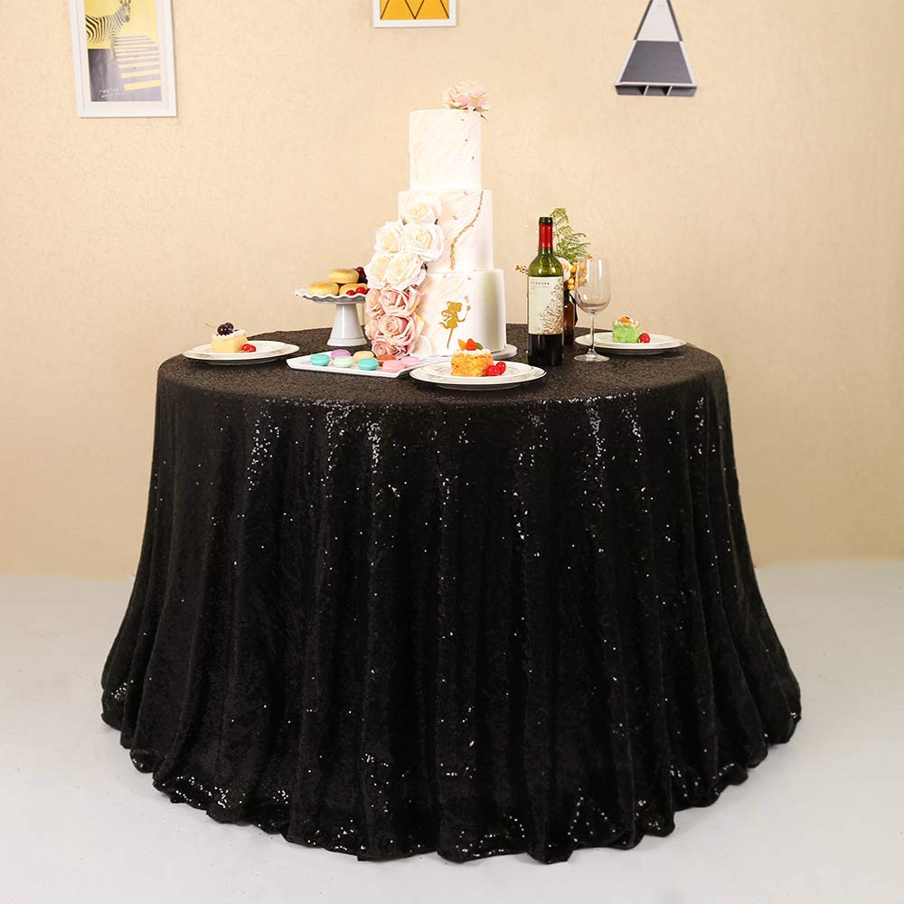 Best black table cloth sparkly