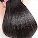 ISEE Hair 8A Brazilian Virgin Straight Human Hair Bundles 3 Bundles 100% Unprocessed Human Hair Weave Extensions Natural Color Can Be Dyed and Bleached 20 22 24inches