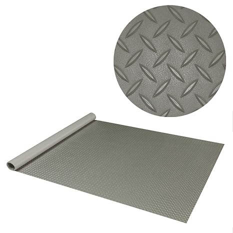 Roughtex Diamond Deck 85056 Pewter Textured Roll Out Garage Floor Mat Various Sizes Available