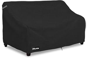 ANartcle 3-Seater Patio Sofa Cover,76W x 32.5D x 33H Inches Outdoor Couch Cover,100% Waterproof Heavy Duty Patio Sofa Covers,Patio Furniture Covers,Black