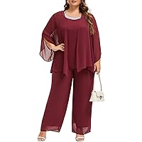 sachin and babi light blue dress Comfy Chiffon Long Jacket Mother Of The Bride Outfits Trouser Suits Custom Plus  Size Wholesale #E4829