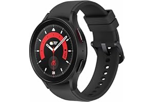 SAMSUNG Galaxy Watch5 Pro Bespoke Edition 45mm Bluetooth Smartwatch, Body, Health, Fitness, Sleep Tracker, Sapphire Crystal Glass, Titanium Frame, US Version, Black Ridge Sport Band, Black