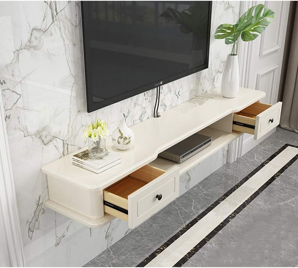 DGHJK Estante Flotante Armario de TV montado en la Pared Caja