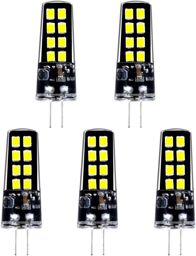 G4 LED Bulb 24V Lights Lustaled 3W Silicone G4 BiPin Base AC/DC10