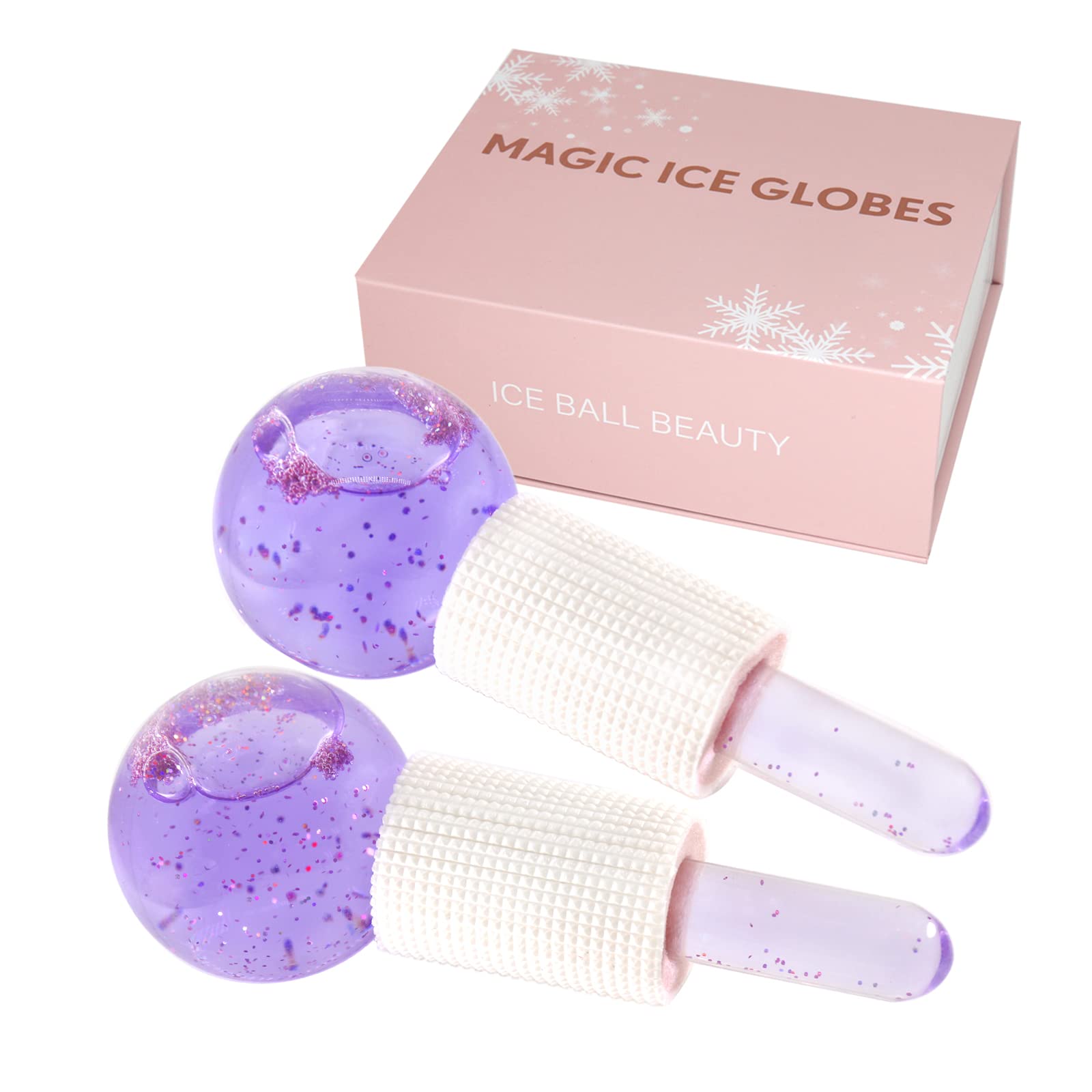 Face Ice Globes- Perfect Beauty Tool to Reduce Puffiness and Redness, Ice Globes for Face- Brighten Skin & Enhance Your Natural Glow, Facial Ice Globes -Tighten Skin and Reduce Fine Lines