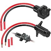 Trolling Motor Plug,Trolling Motor Plug and Receptacle 12v for Minn Kota,Waterproof Trolling Motor Quick Connect,Heavy-Duty Male and Female Trolling Motor Connector