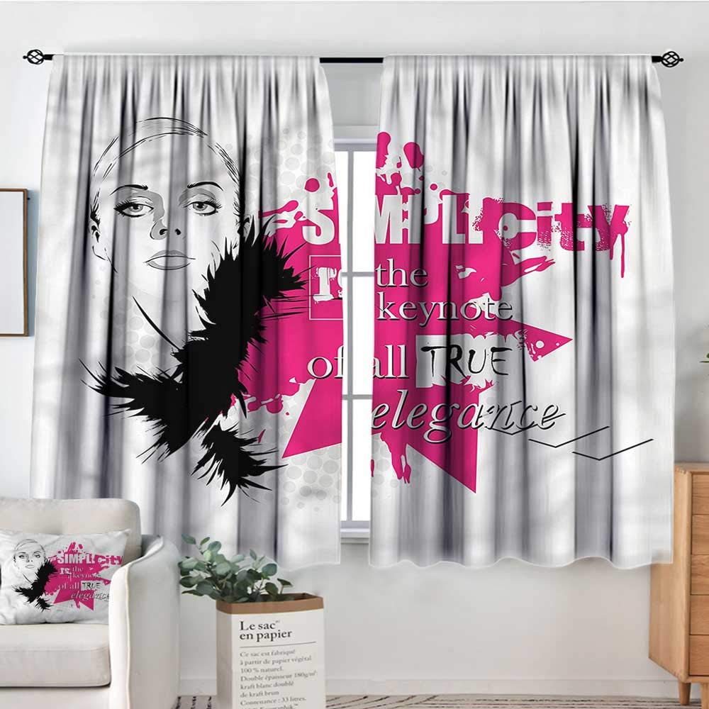 Amazon Com Sanring Girls Curtains Inspirational Vogue 42 X45