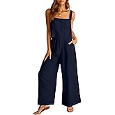 ANRABESS Women's 2 Piece Outfits Linen Pants Jumpsuit Matching Lounge Set Casual Summer Beach Vacation Trendy Clothes