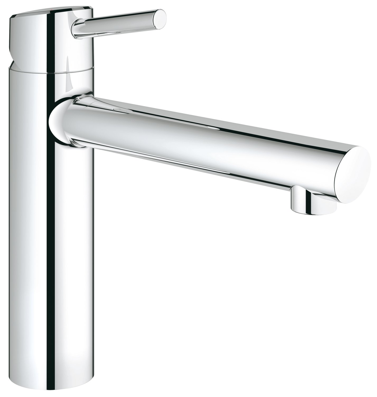 GROHE 31128001 Concetto Kitchen Tap (Medium High Spout, 140 Degree Swivel Range and Starlight) — image 1