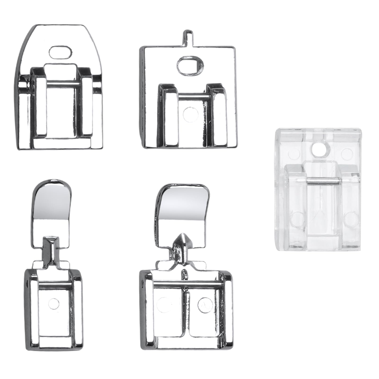 5 PCS Zipper Foot for Sewing Machine, Invisible Zipper Foot Compatible with Brother Singer Janome Household Sewing Machine