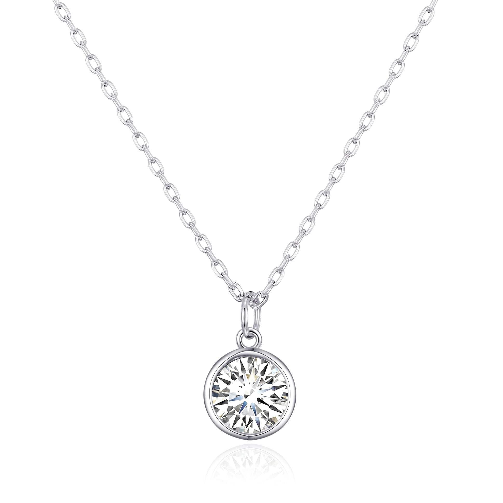 Philip Jones Crystal Necklace Created with Zircondia® Crystals