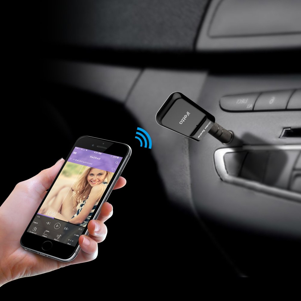 Car Bluetooth Receiver Wireless Portable Audio Adapter 3.5mm Aux Stereo Output Wireless Car Kit Portable Wireless Audio Adapter 3.5mm Aux Stereo Output Wireless Car Kits