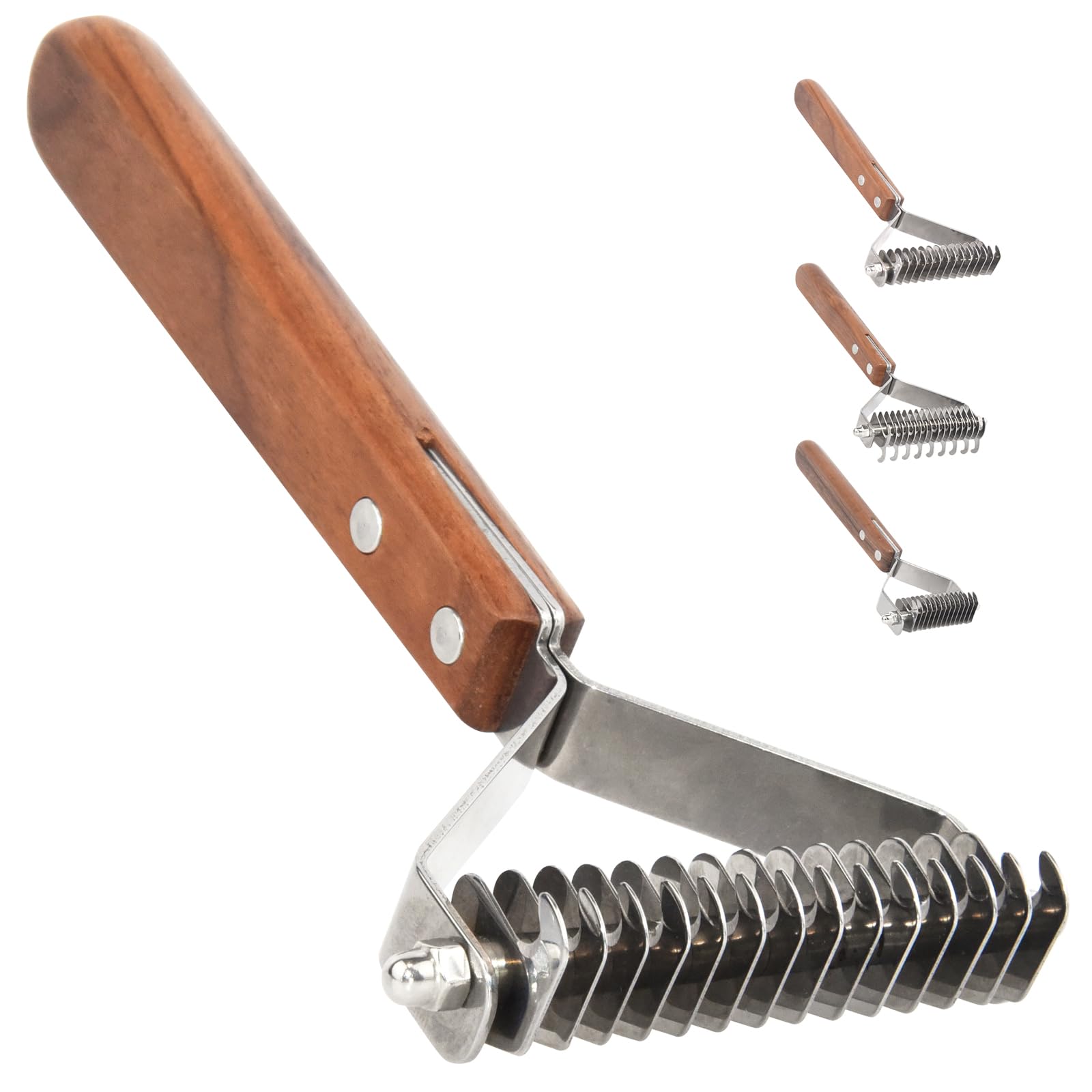 AIDIYA Coat King Detangler Comb and Brush for Dogs and Cats Undercoat Rake (9cm)